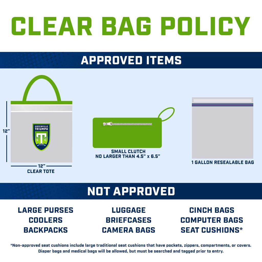 Clear Bag Policy - El Paso Locomotive FC