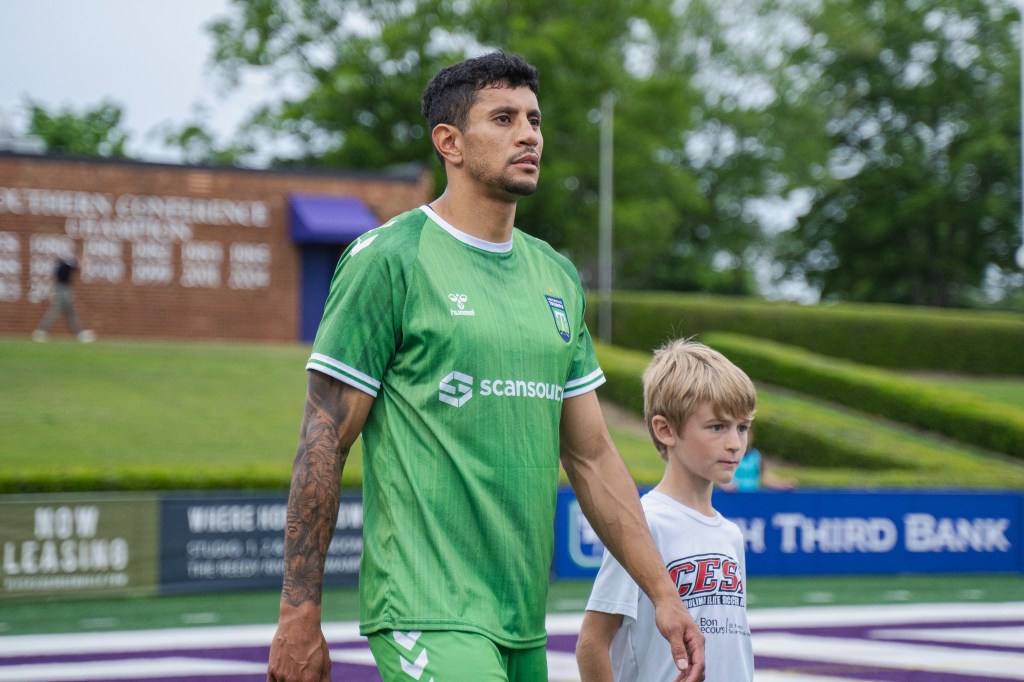 Leo Castro scored the game-winning goal in Greenville's 1-0 win over Knoxville.